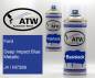 Preview: Ford, Deep Impact Blue Metallic, J4 / M7289: 400ml Sprühdose + 400ml Klarlack - Set, von ATW Autoteile West.